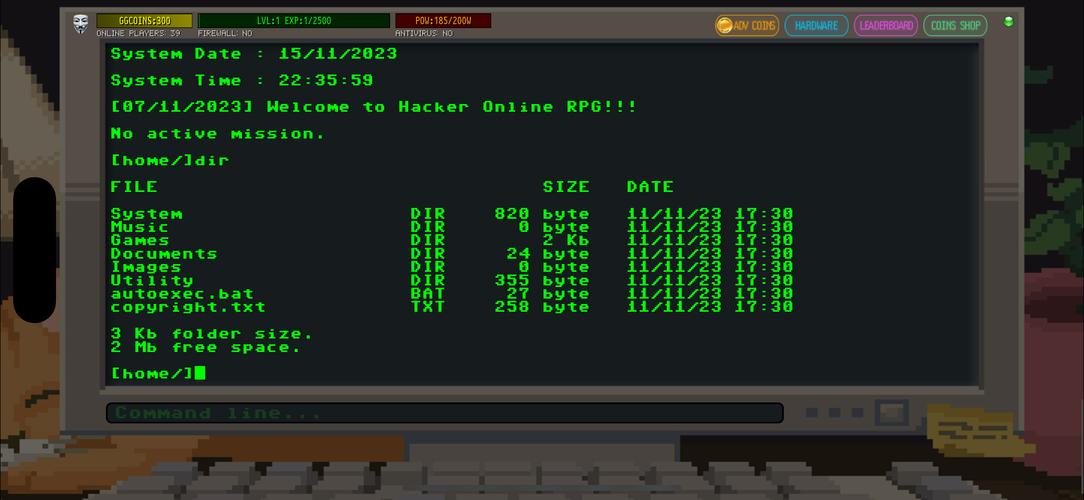 Hacker Online RPG Capture d'écran 3