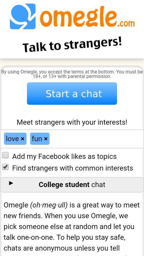 Omegle Chat - Talk to Strangers應用截圖第1張