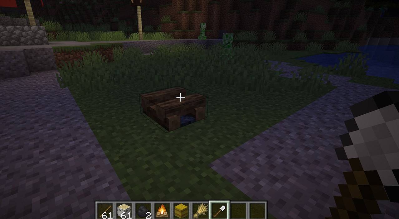 ognisko w Minecraft