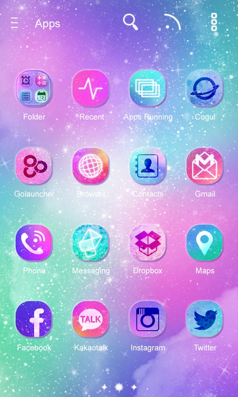 Milky Way GO Launcher Theme应用截图第2张