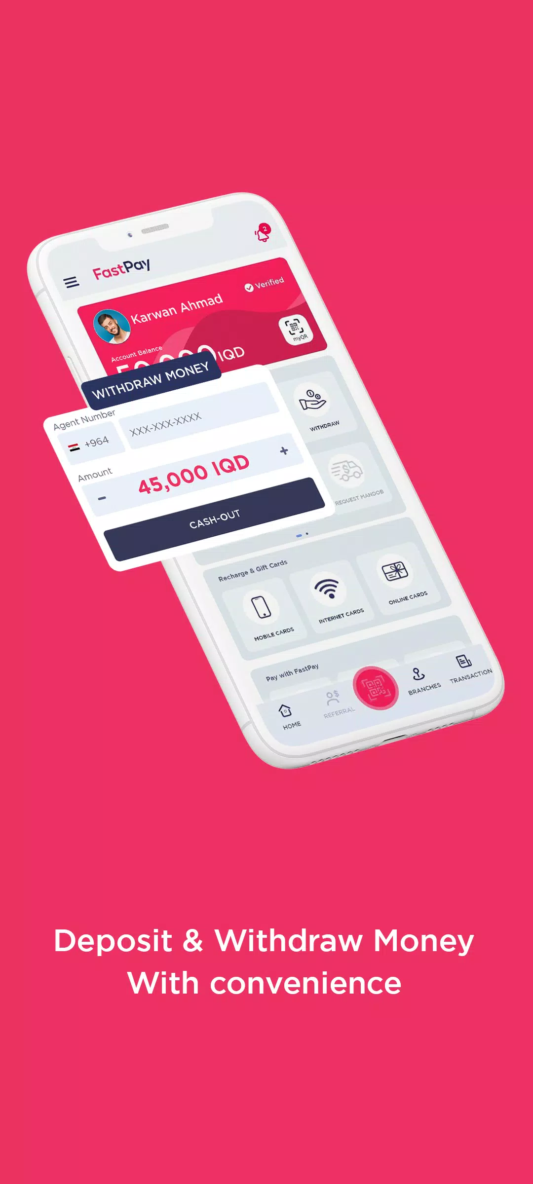 Schermata FastPay Wallet 3