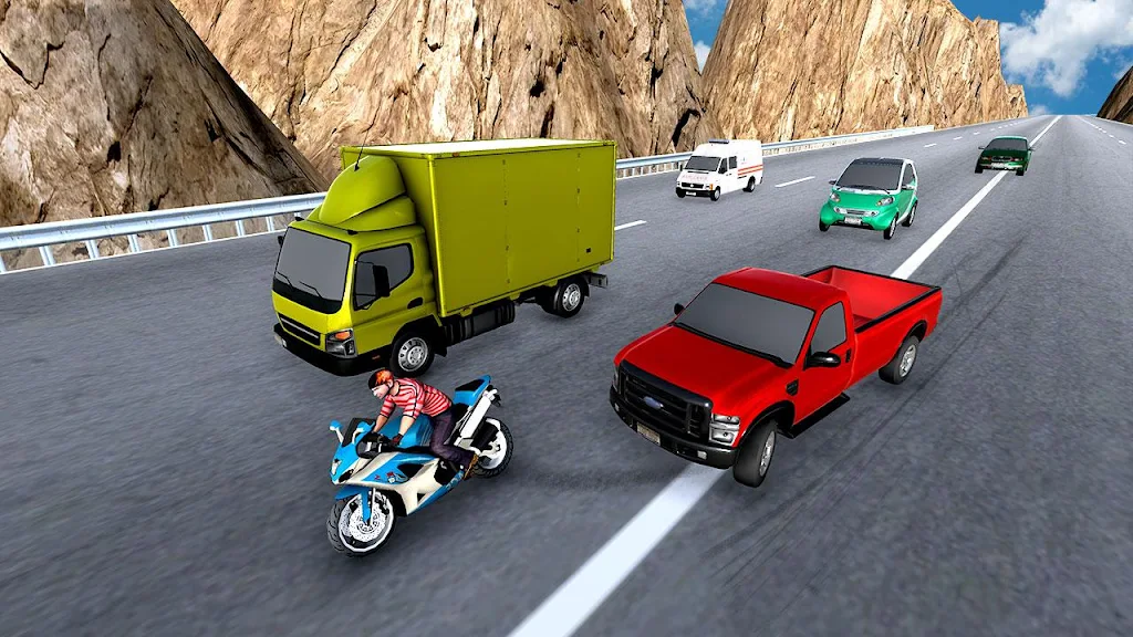 City Bike Traffic Race in Crowd Taxi 3D應用截圖第4張