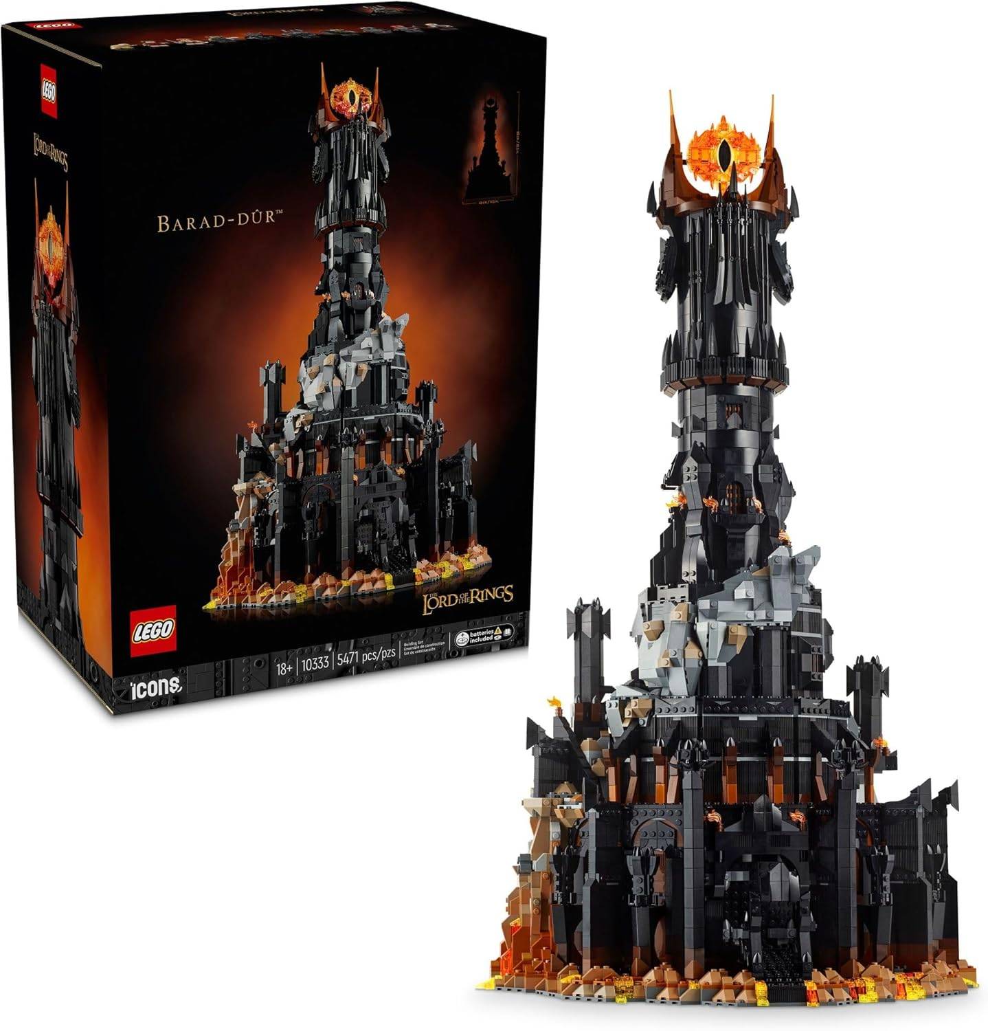 Lego-Ikonen Herr der Ringe: Barad-Dûr