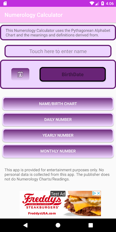 Pythagorean Numerology Calculator Скриншот 1