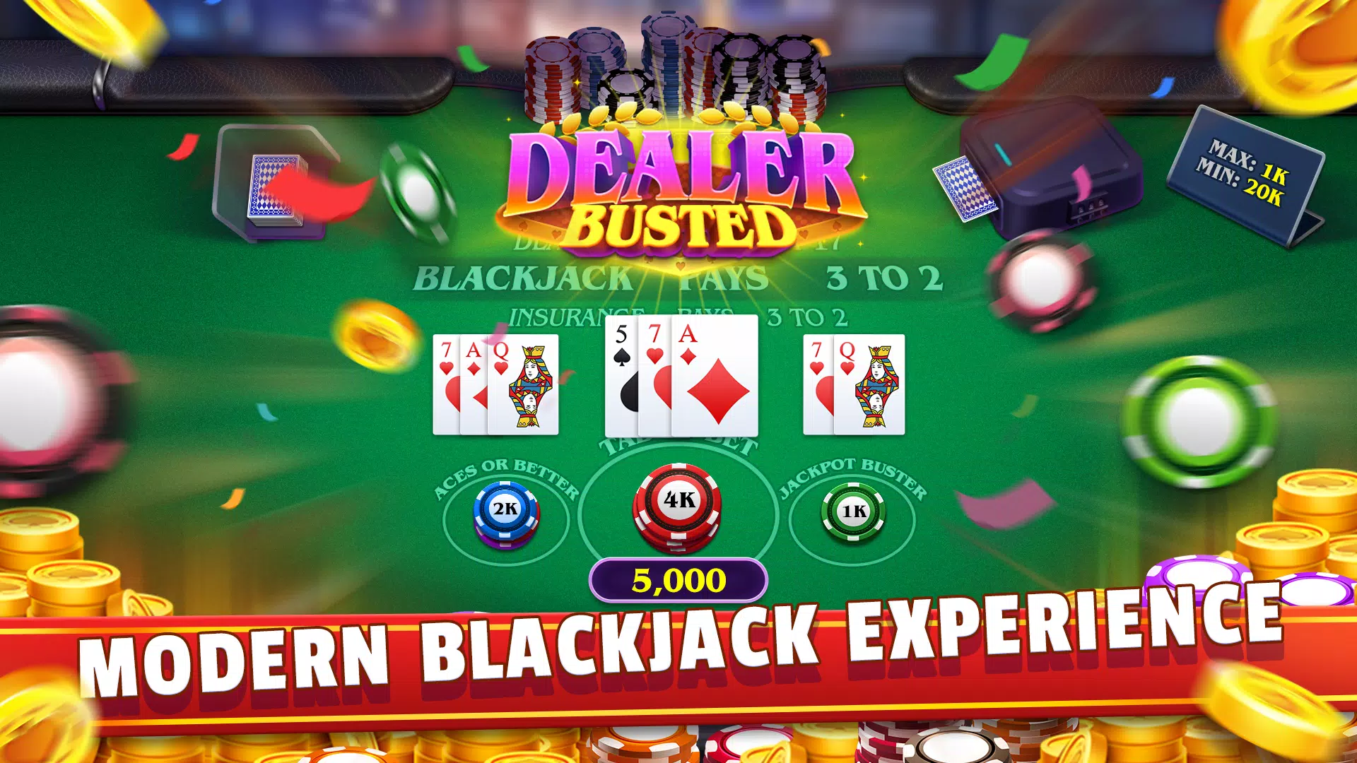 Modern Blackjack ဖန်သားပြင်ဓာတ်ပုံ 1