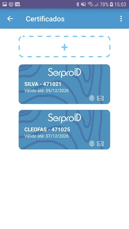 Schermata SerproID 2