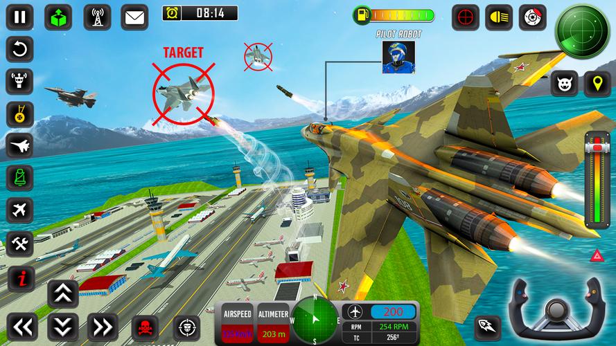 機器人飛機飛行員遊戲 3D應用截圖第4張