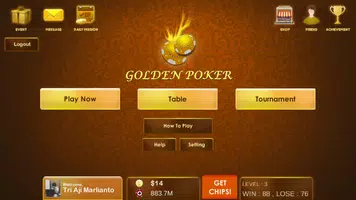 Golden Poker Ảnh chụp màn hình 2