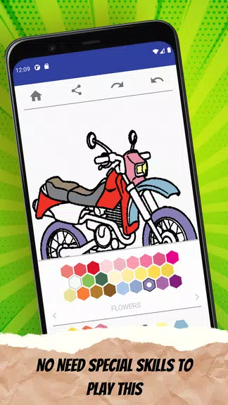 MotorBike Coloring Page应用截图第3张