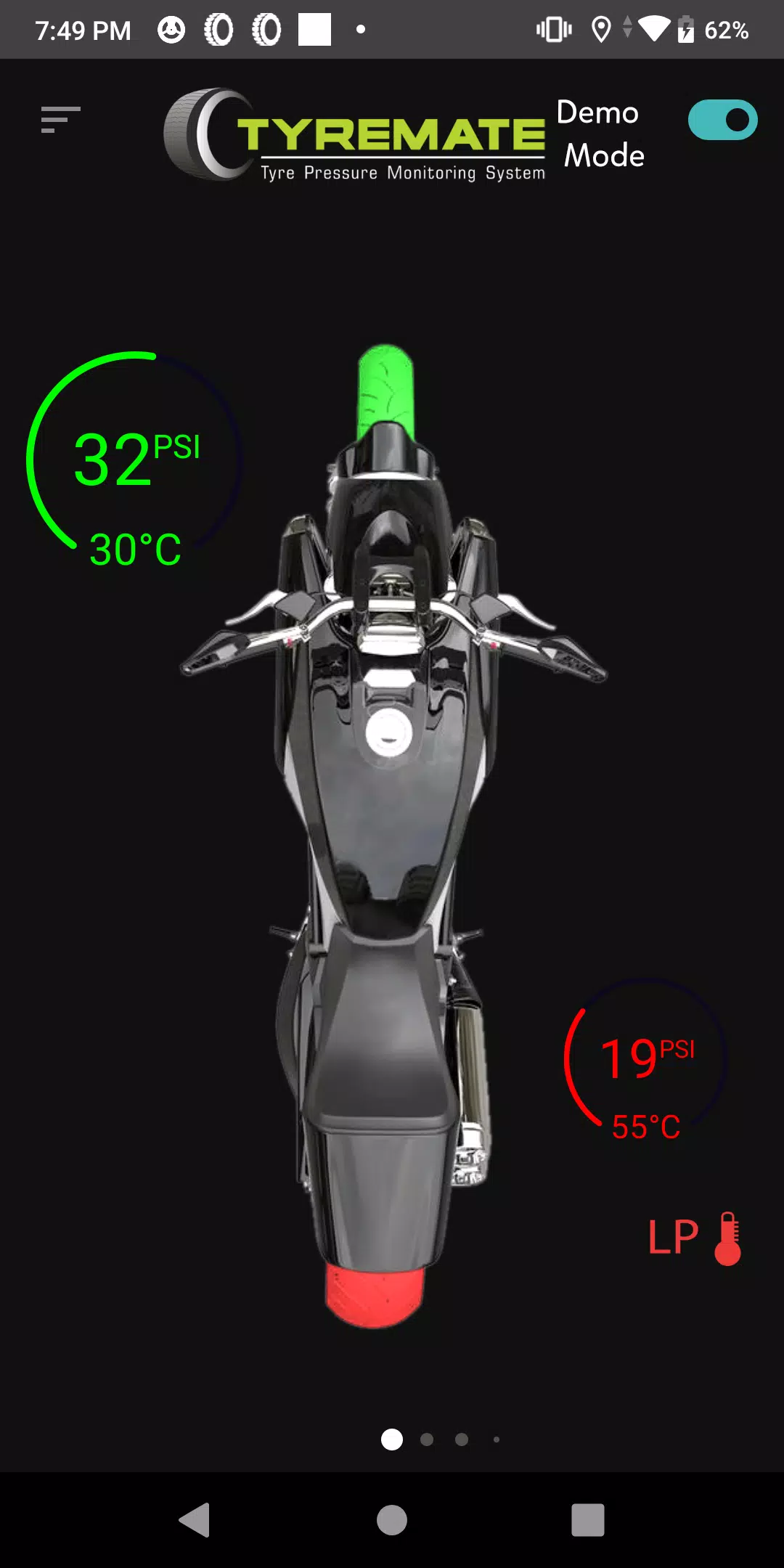 Tyremate TPMS for 2 wheelers Screenshot 2