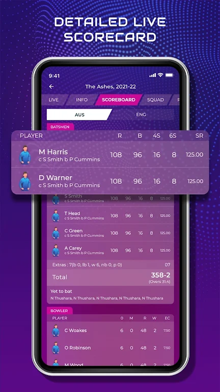 CricScore Line Guru Pro - Live Capture d'écran 3