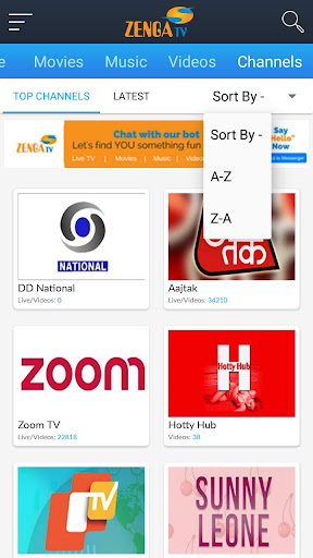 ZengaTV Mobile TV Live TV スクリーンショット 4