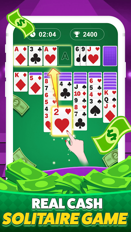 Solitaire Clash-Win Cash Captura de pantalla 1