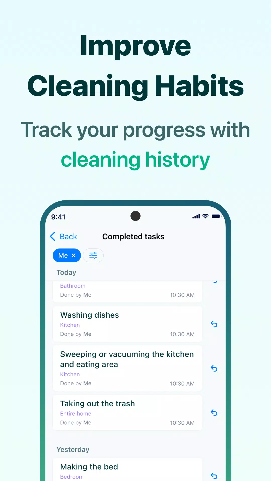 House Chores Cleaning Schedule ဖန်သားပြင်ဓာတ်ပုံ 3