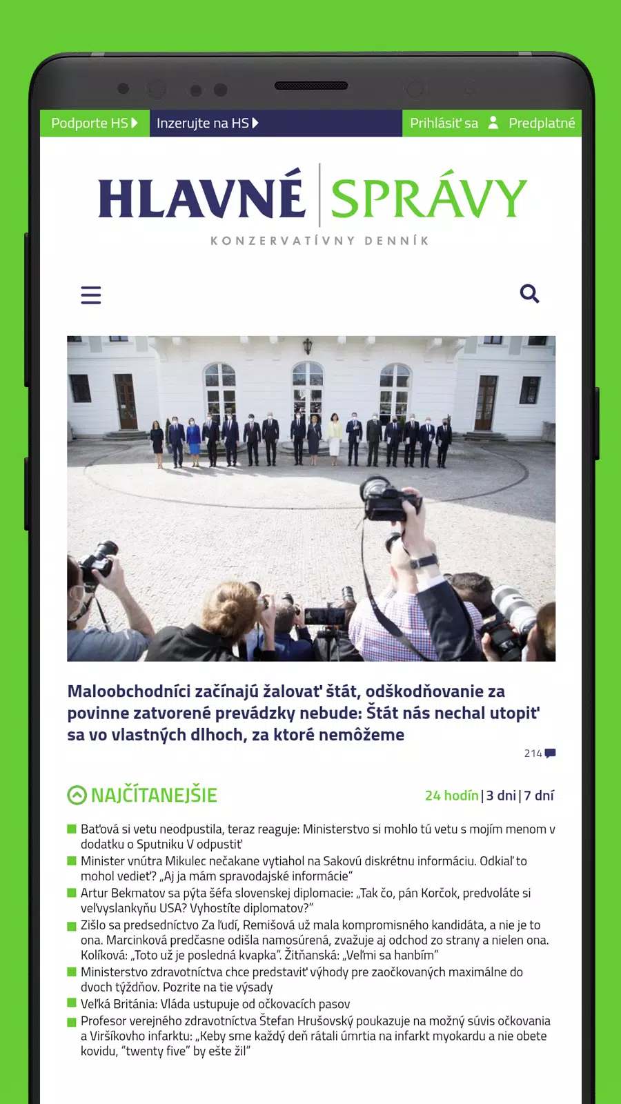 HLAVNÉ SPRÁVY应用截图第1张