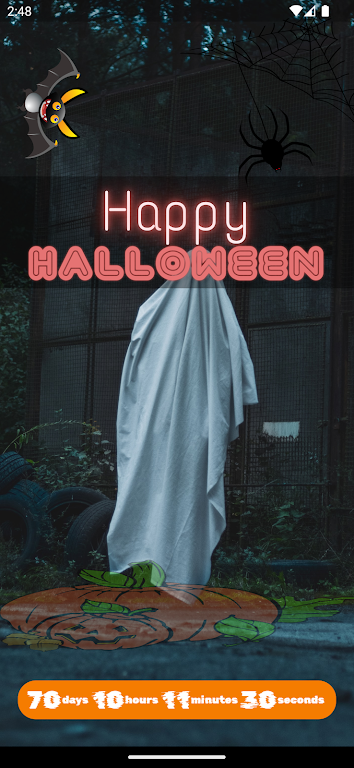 How long until Halloween? Tangkapan skrin 1