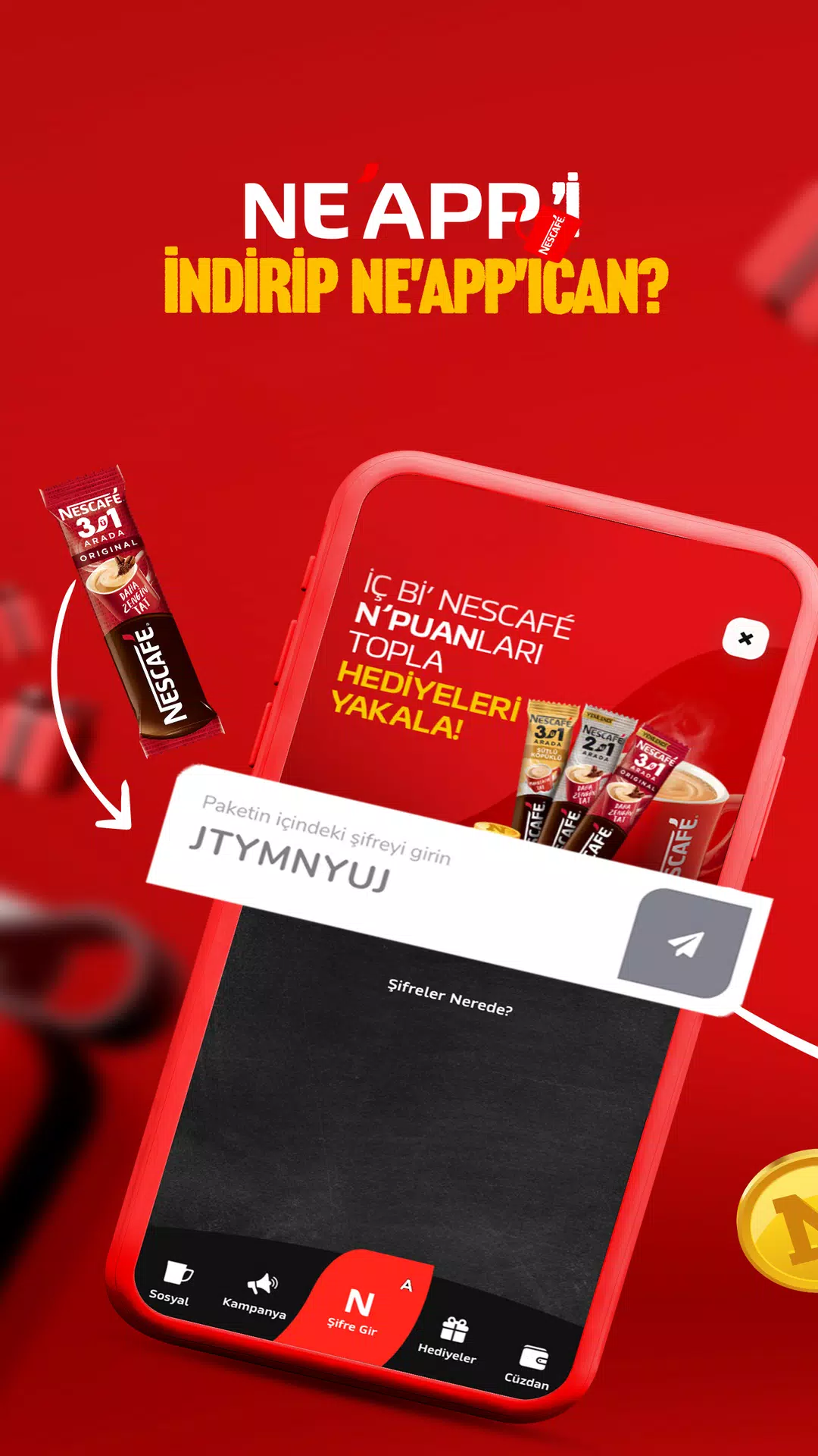 Nescafé 3ü1 Arada NE'APP स्क्रीनशॉट 1