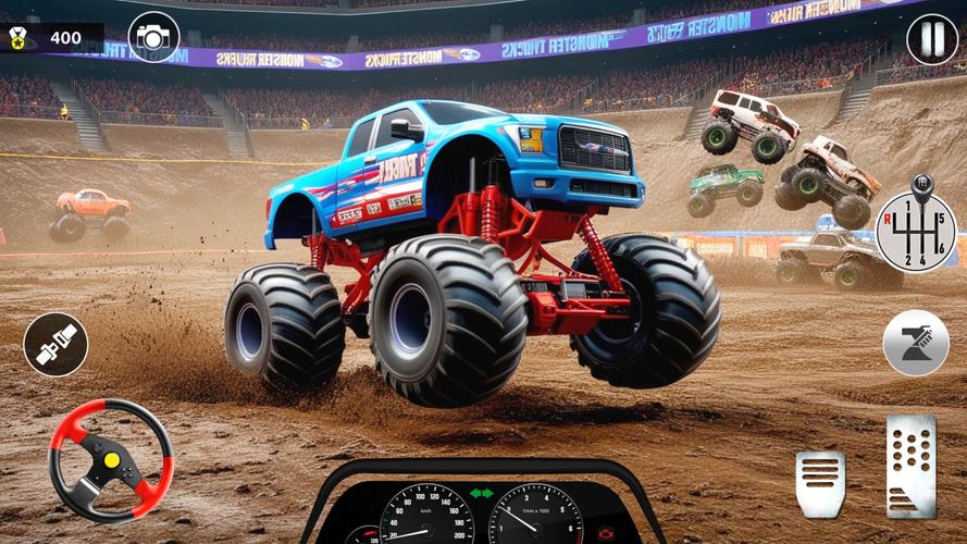 Monster Truck Racing Game 3D Captura de tela 1
