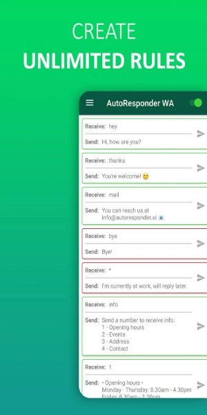 AutoResponder for WhatsApp Screenshot 1