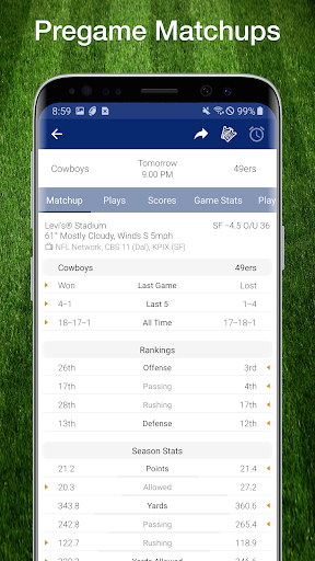Football NFL 2017 Schedule, Live Scores, & Stats Tangkapan skrin 1