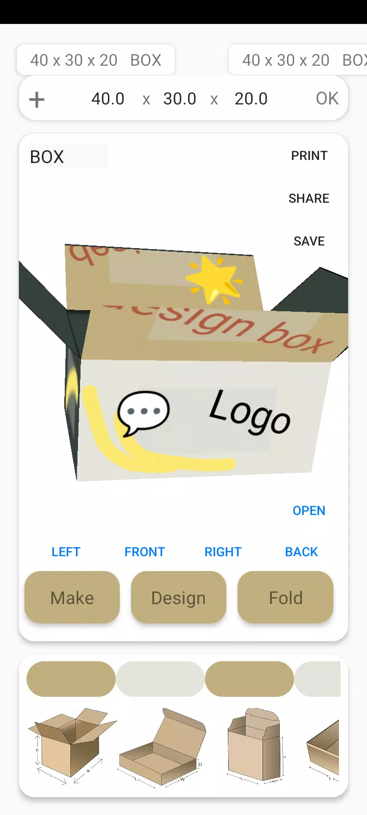 Box Maker Template Creator Pro Ekran Görüntüsü 4
