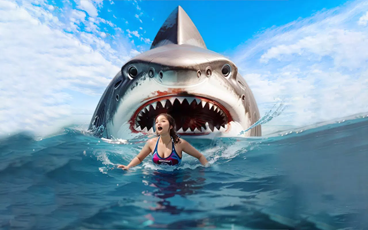 Angry Shark Attack Shark Game Captura de pantalla 3