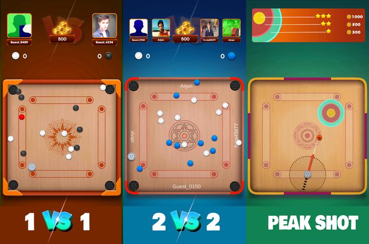Carrom board game & carom pool Captura de tela 4