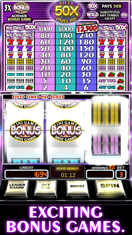Free Slot Machine 50X Pay ဖန်သားပြင်ဓာတ်ပုံ 3