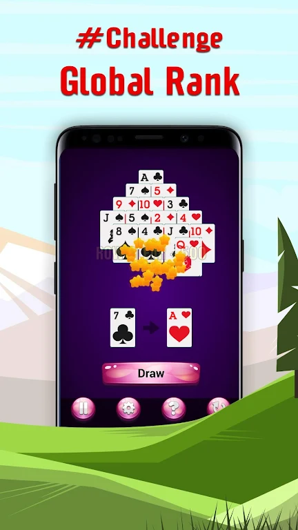 Pyramid - Classic Solitaire ဖန်သားပြင်ဓာတ်ပုံ 2