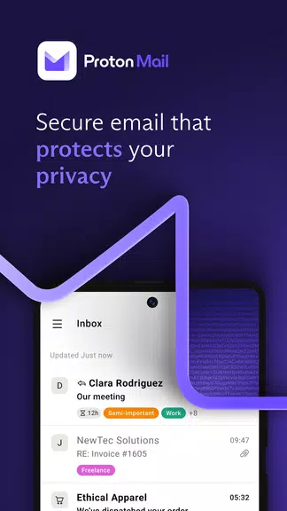Proton Mail: Encrypted Email स्क्रीनशॉट 1