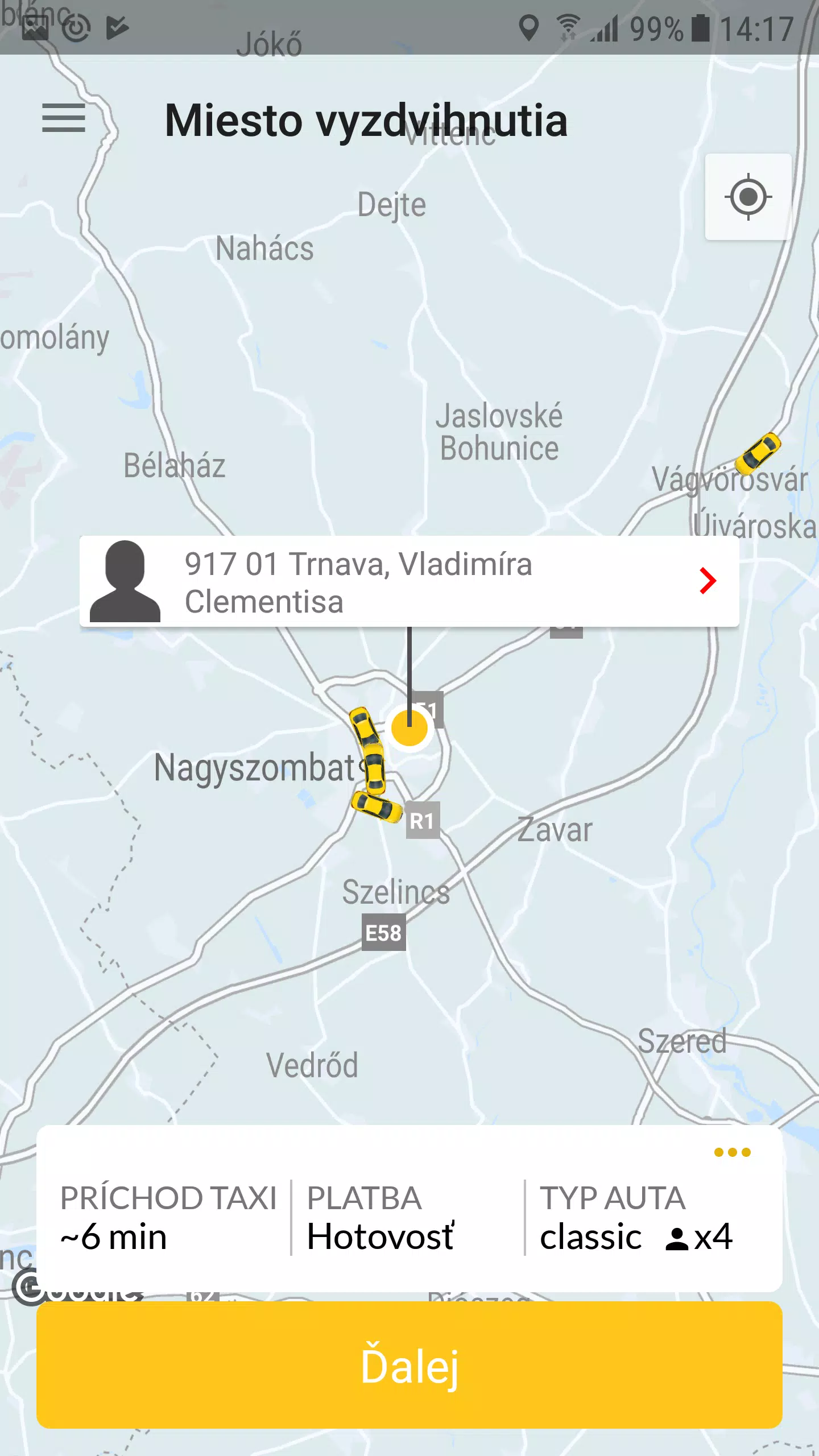 Yellow Taxi Trnava Screenshot 1