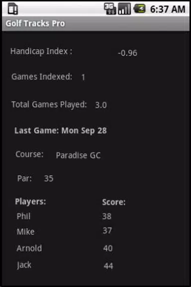 Golf Tracks Lite Screenshot 1