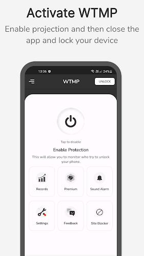 WTMP App: Who Touched My Phone ဖန်သားပြင်ဓာတ်ပုံ 1
