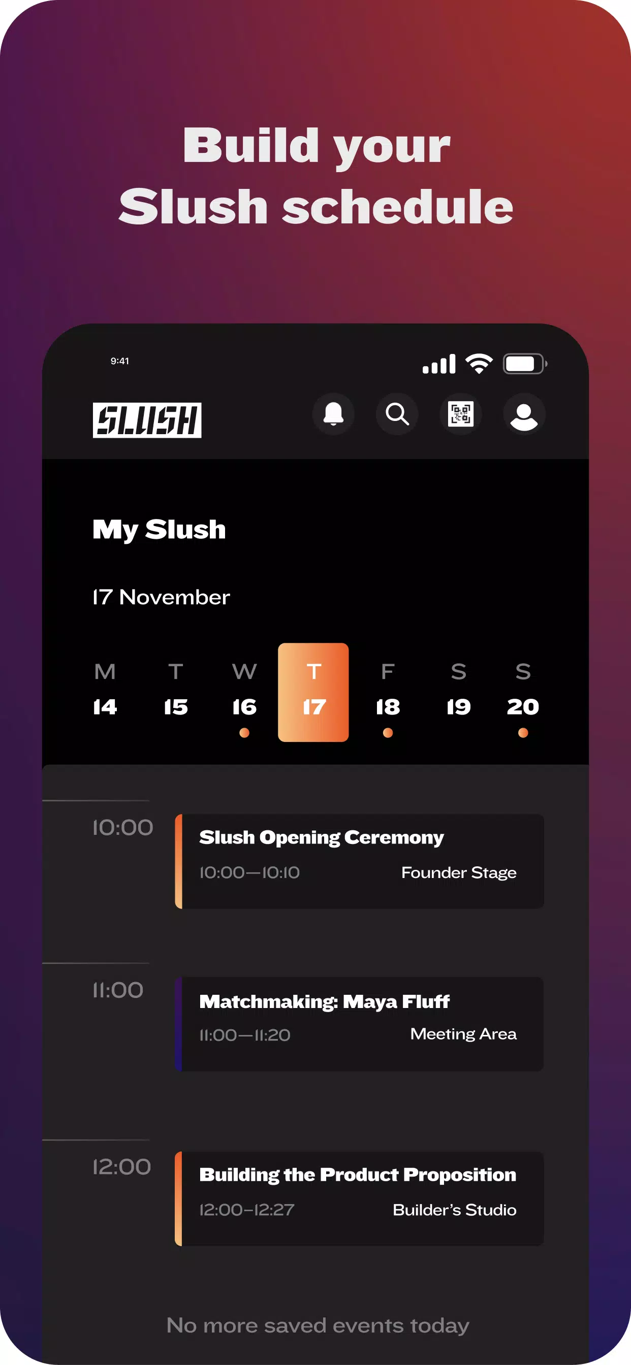 Schermata Slush App 1