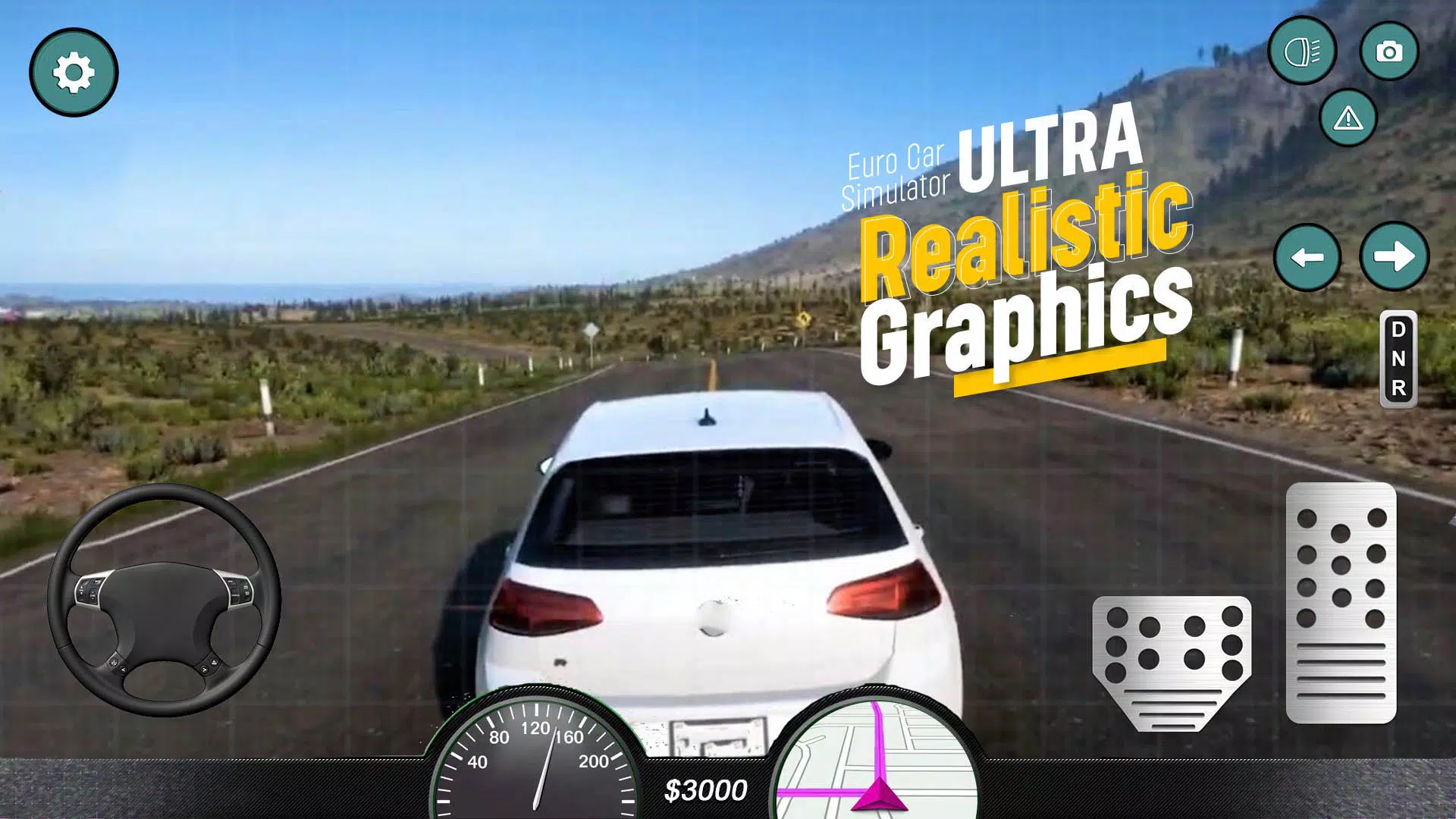 Euro Car Simulator Driving 2 Tangkapan skrin 1