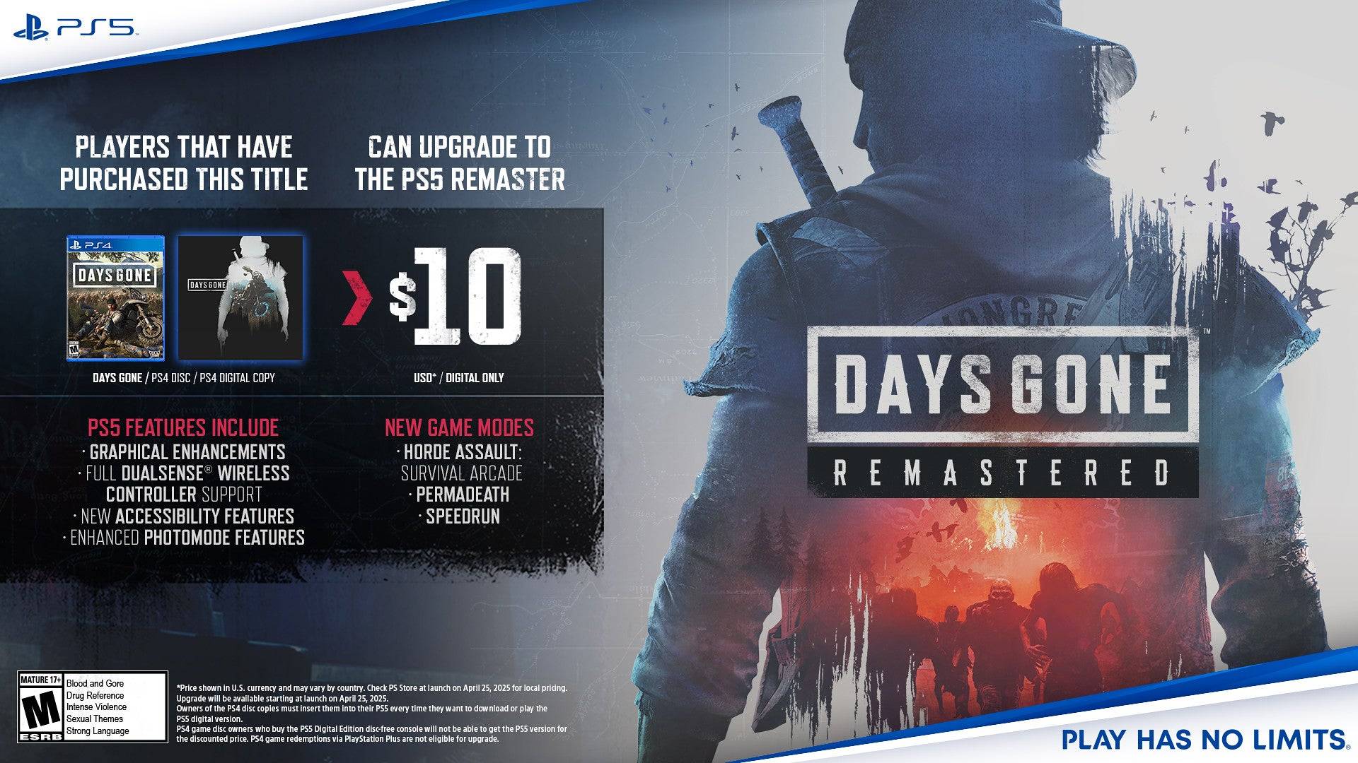Mereka yang memiliki hari -hari yang hilang melalui PS Plus terlepas peningkatan $ 10. Kredit Imej: Sony Interactive Entertainment.