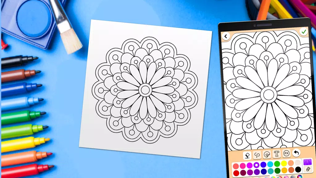 Mandala Coloring Pages Ảnh chụp màn hình 3