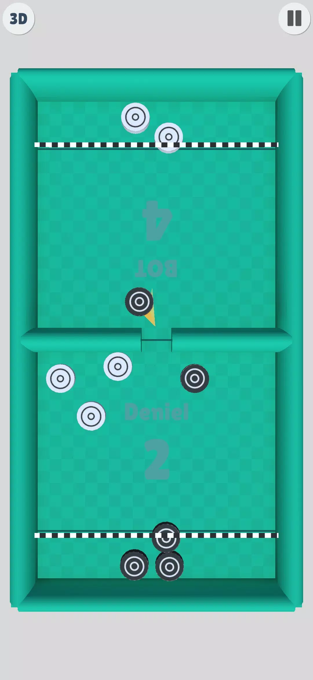 Puck Battle 2 Player Game Скриншот 2