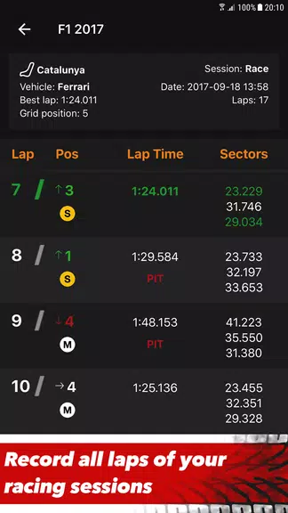 Schermata Sim Racing Telemetry 1
