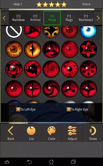 Sharingan - Eye And Hair Color 스크린샷 3