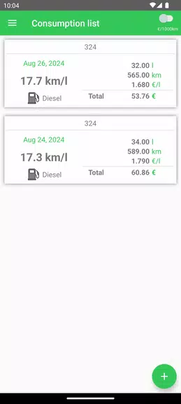 Fuel Consumption Screenshot 4