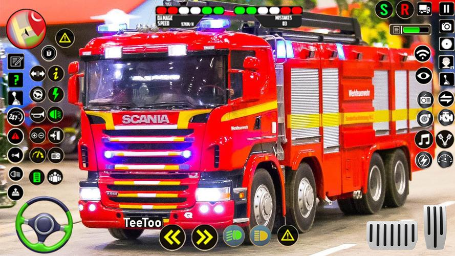 Police Ambulance Fire Truck Screenshot 1