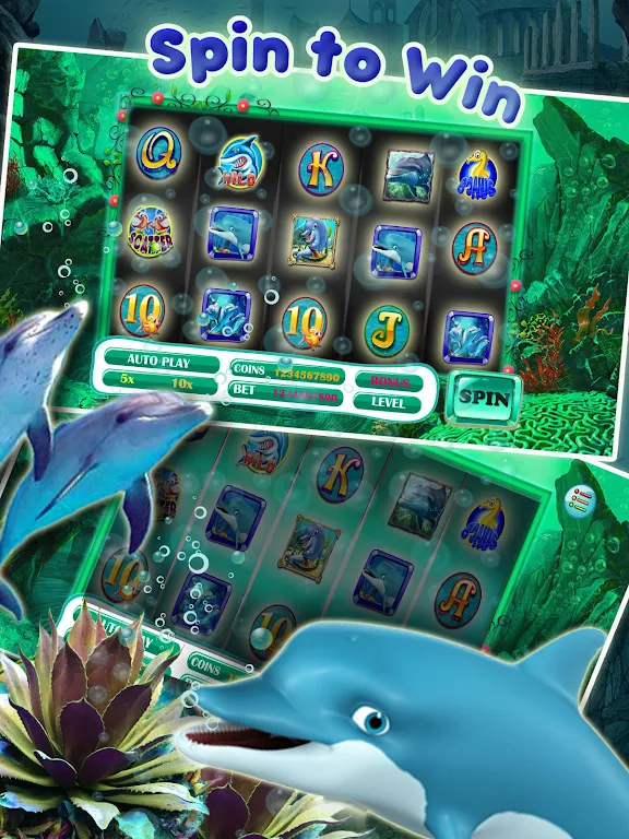 Lucky Dolphin Slots: Free Casino Slot Machines Schermafbeelding 2