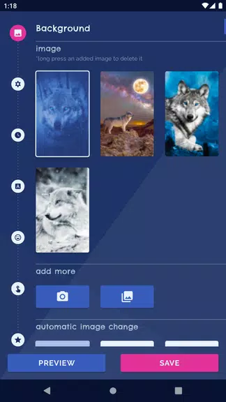 Night Wolf Live Wallpaper應用截圖第1張