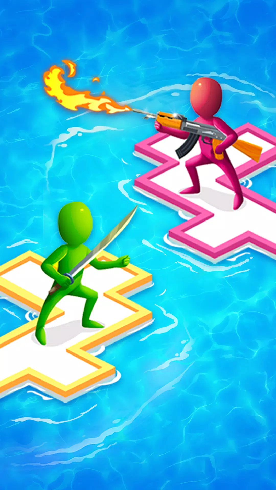 Raft Defense: Crazy Sea Battle स्क्रीनशॉट 1