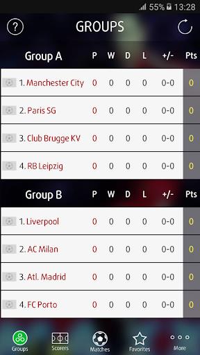 Live Scores for Champions League應用截圖第2張