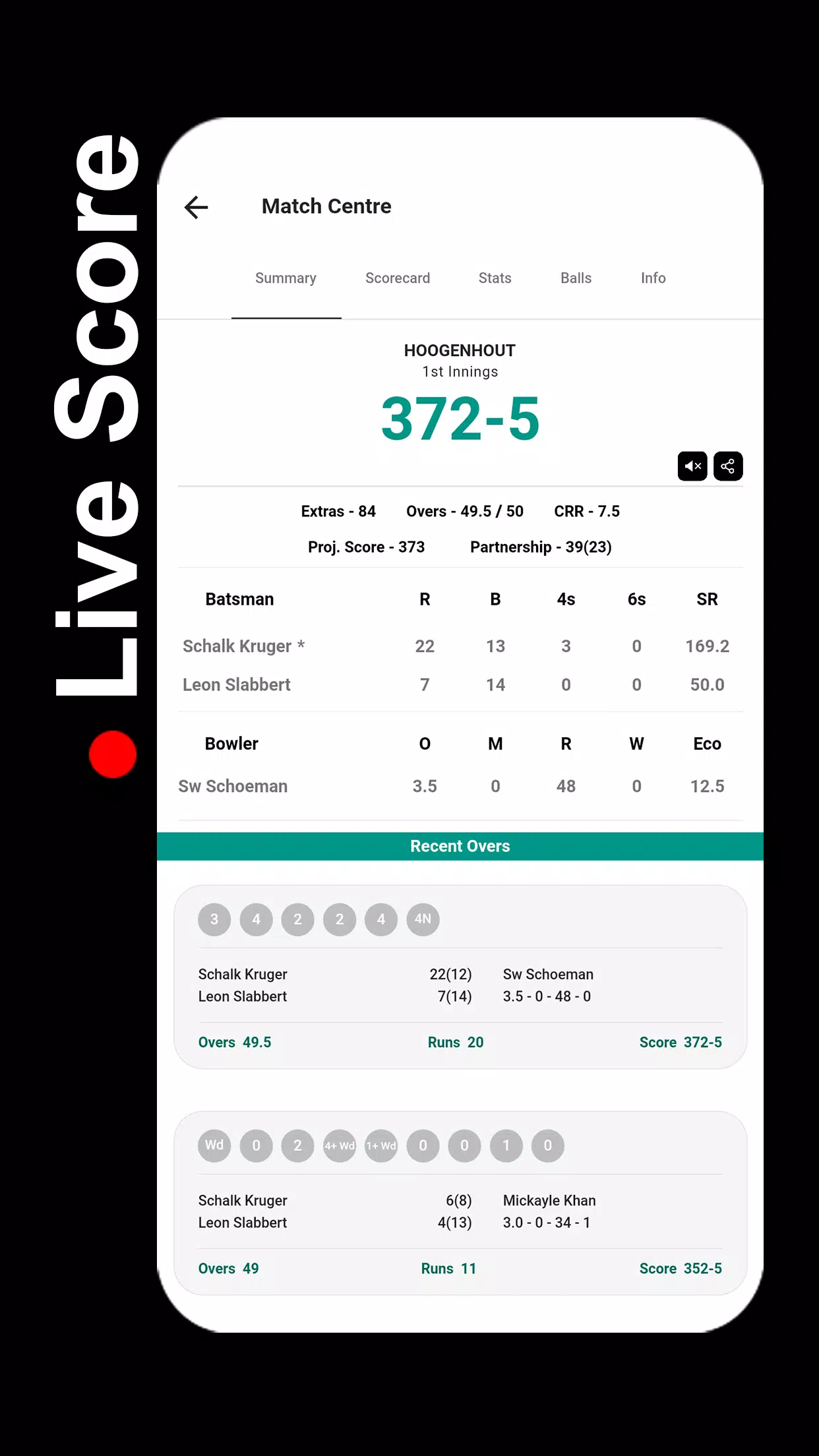 STUMPS - The Cricket Scorer應用截圖第2張