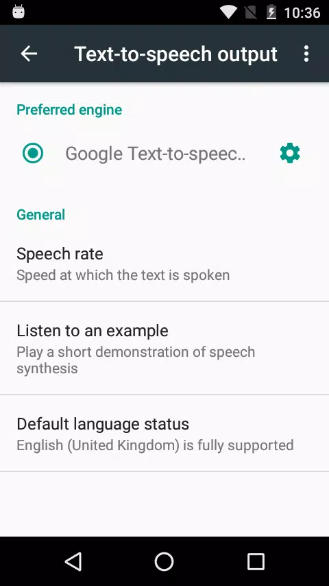 Speech Recognition & Synthesis Schermafbeelding 1