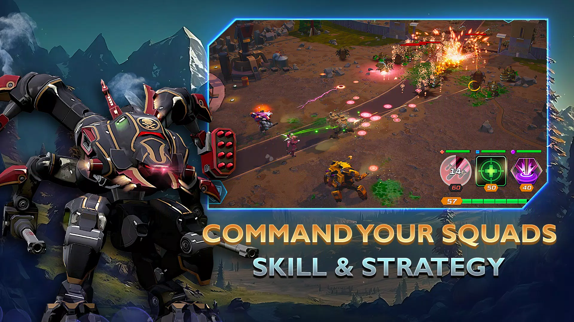 Mech vs Aliens: War Robots RPG ภาพหน้าจอ 1