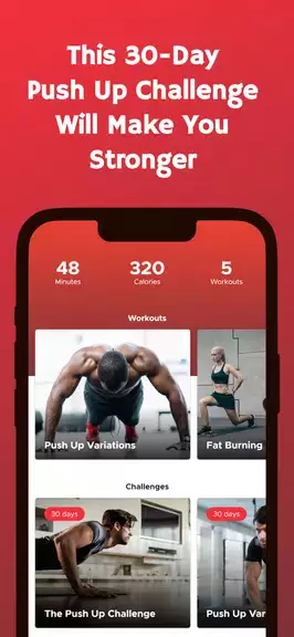 30 Day Push Up Challenge Ekran Görüntüsü 2